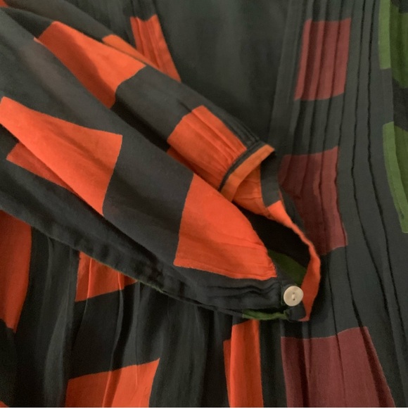 Dolma Anthropologie Colorful Geometric Patterned Cotton Skye Dress - Picture 9 of 14